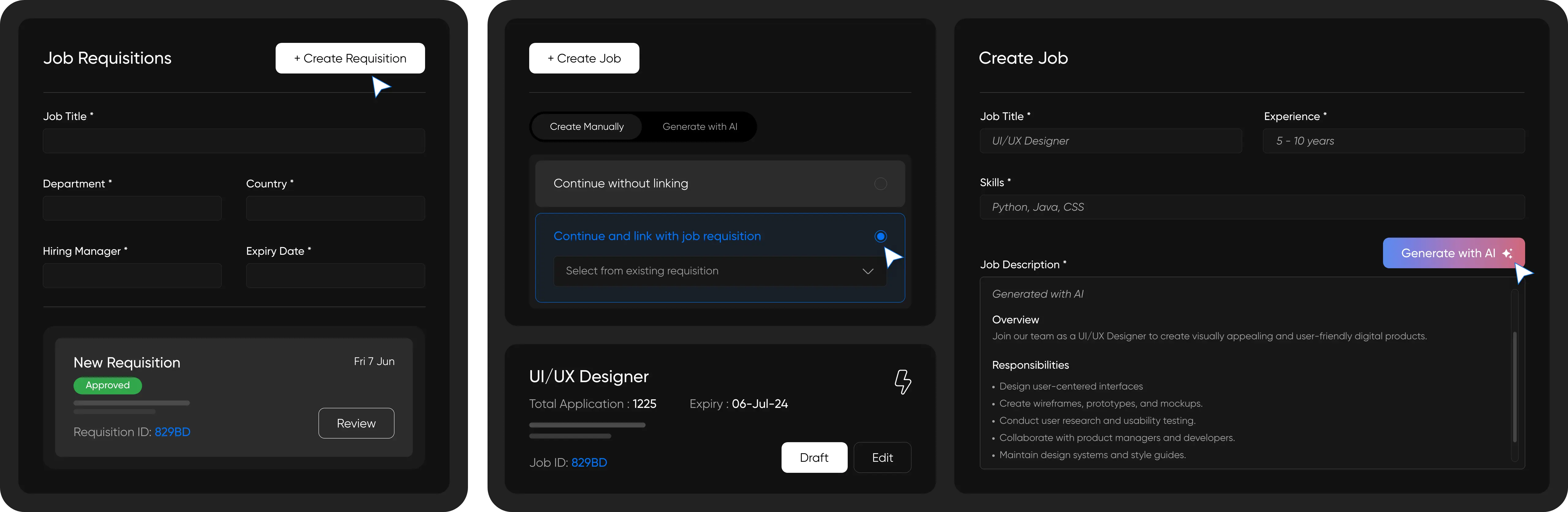 Effortlessly Create Job Requisitions